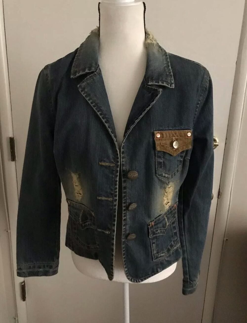 WAX JEAN Womens Size Medium Denim Jean Jacket